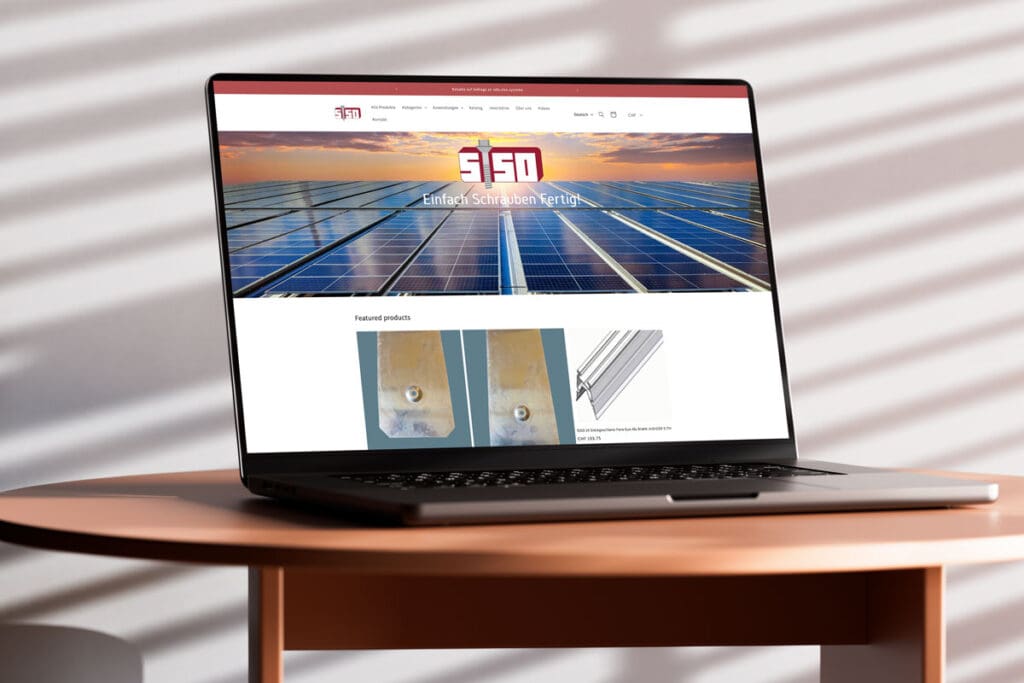 Mockup von siso.systems
